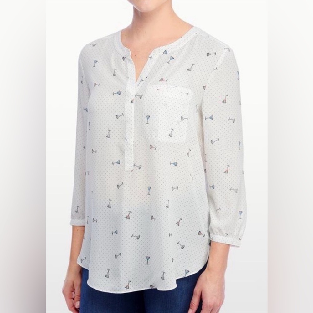 NYDJ Martini Tunic Top Party Girls Night Out Vacation